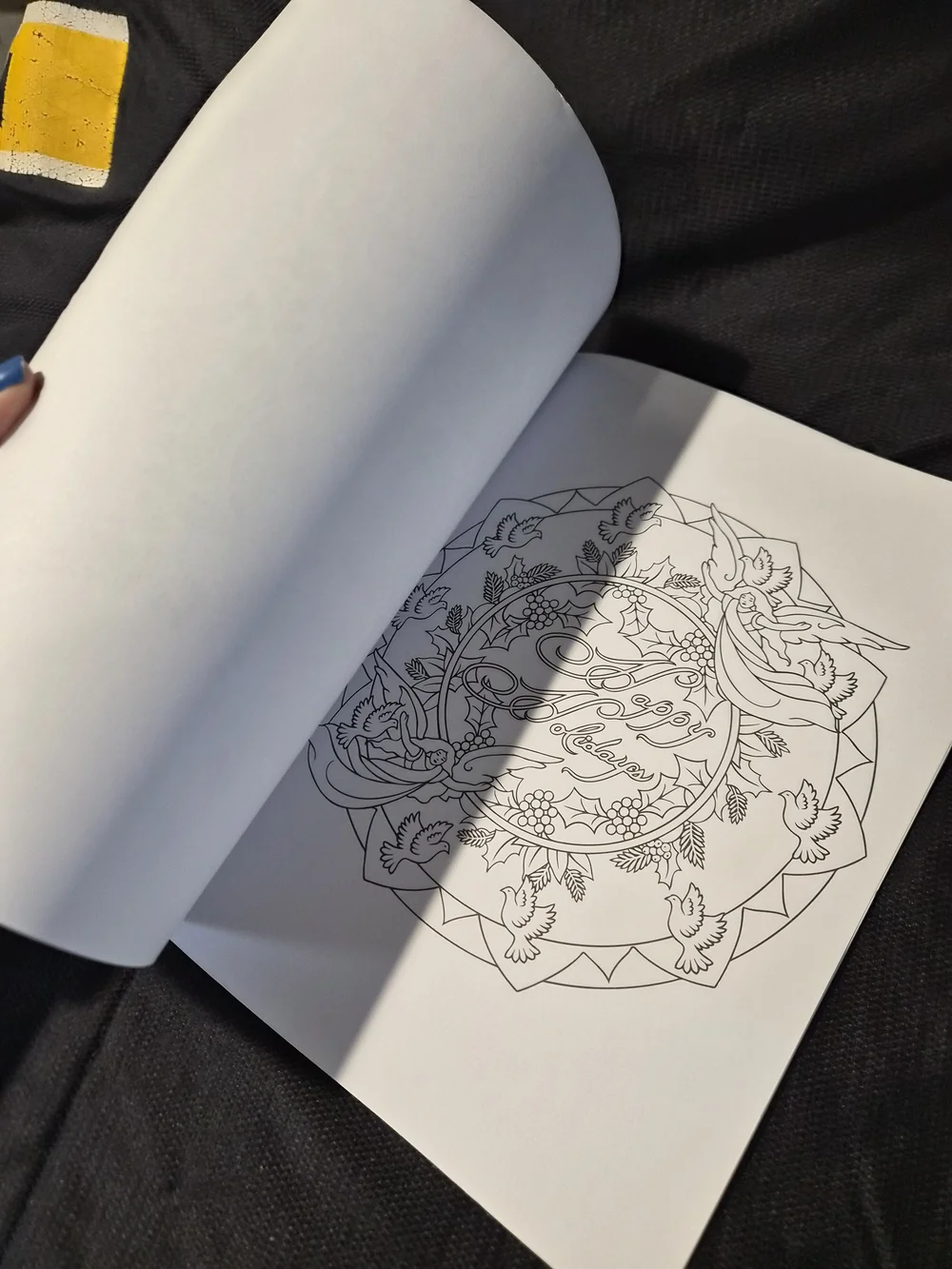 Christmas Mandalas Coloring Book - White/Teal Cover